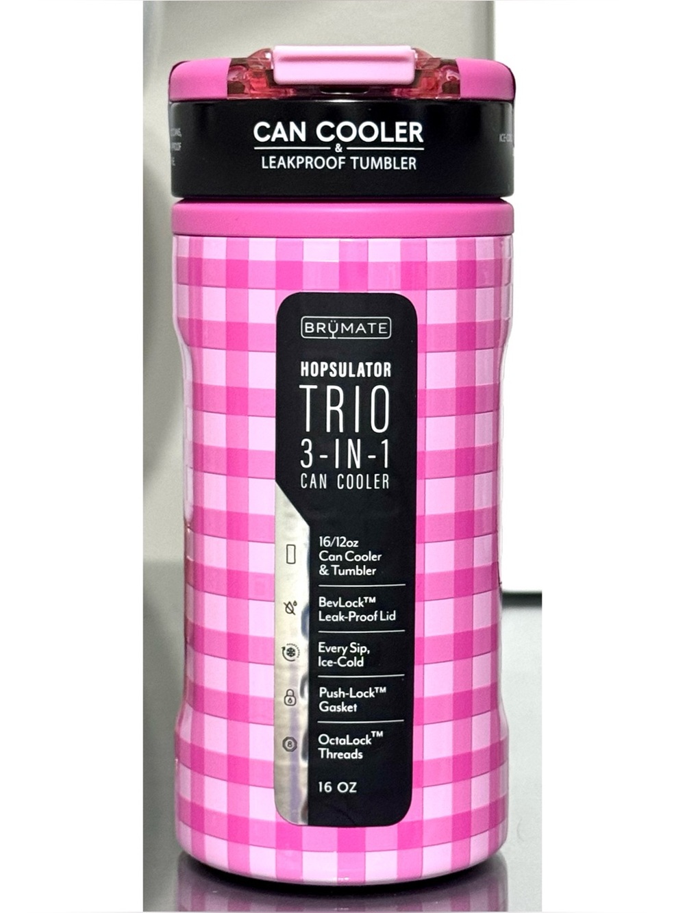 BruMate Hopsulator‎ Trio, PINK GINGHAM